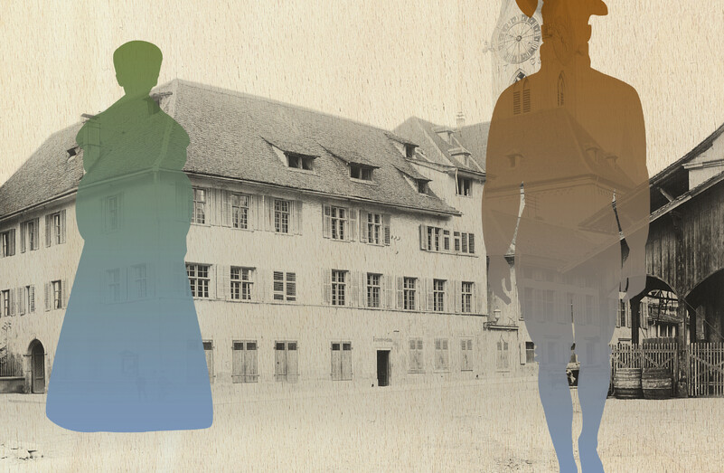 Fraumünsterkloster Silhoutten Katharina und Röist