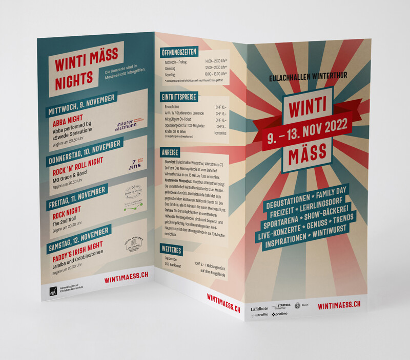 Flyer Winti Mäss Zickzackfalz
